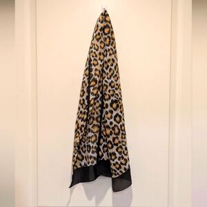 3/$30 Vintage 53"x11" Leopard Print Sheer Scarf